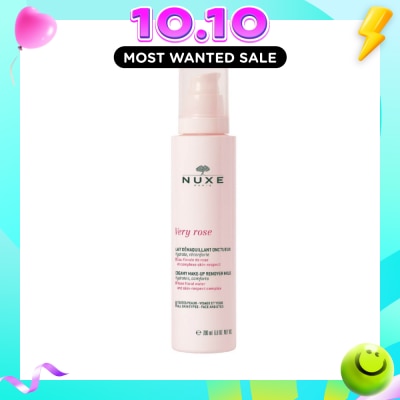 NUXE Very Rose Creamy Cleansing Milk (Milk in Oil Cleanser with Rose Water to Strengthen Skin Barrier) 200ml image