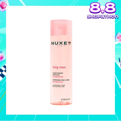 NUXE Very Rose Refreshing Tonic Lotion (Hydrating & Soothing Toner for All Skin Types) 200ml