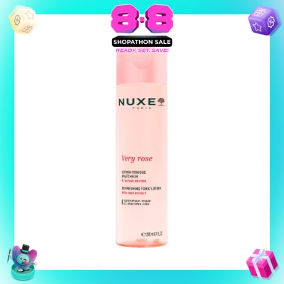 NUXE - Very Rose Refreshing Tonic Lotion (Hydrating & Soothing Toner for All Skin Types) 200ml
