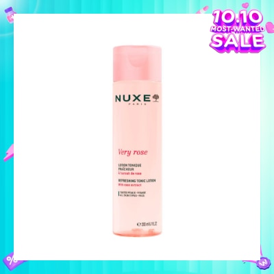 NUXE Very Rose Refreshing Tonic Lotion (Hydrating & Soothing Toner for All Skin Types) 200ml