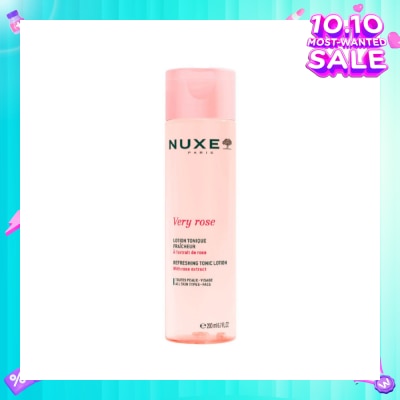 NUXE Very Rose Refreshing Tonic Lotion (Hydrating & Soothing Toner for All Skin Types) 200ml