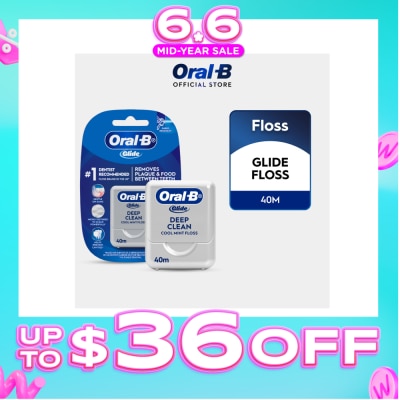 ORAL-B - Pro Health Glide Deep Clean Dental Floss Cool Mint 40m
