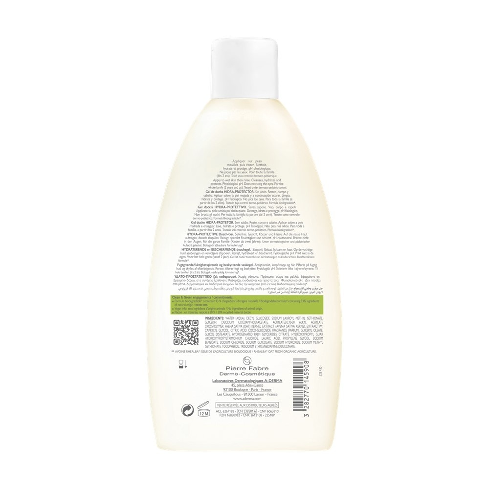 Hydra-Protective Soap-free Cleanses Hydrate & Protects Shower Gel (For Face, Body & Hair) 500ml