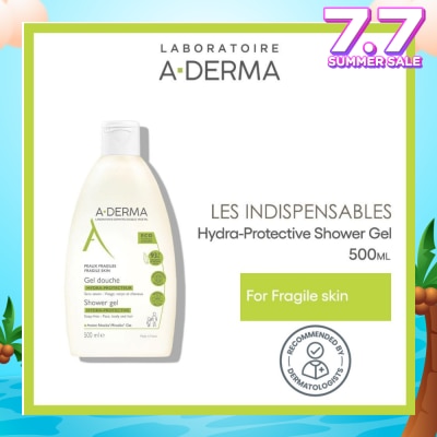 ADERMA Hydra-Protective Soap-free Cleanses Hydrate & Protects Shower Gel (For Face, Body & Hair) 500ml