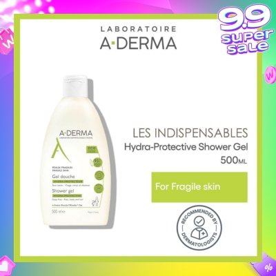 ADERMA Hydra-Protective Soap-free Cleanses Hydrate & Protects Shower Gel (For Face, Body & Hair) 500ml