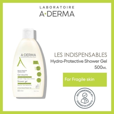 ADERMA Hydra-Protective Soap-free Cleanses Hydrate & Protects Shower Gel (For Face, Body & Hair) 500ml