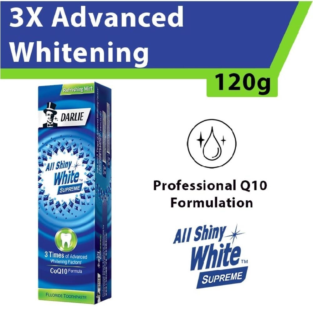 All Shiny White Supreme Toothpaste Refreshing Mint 120g