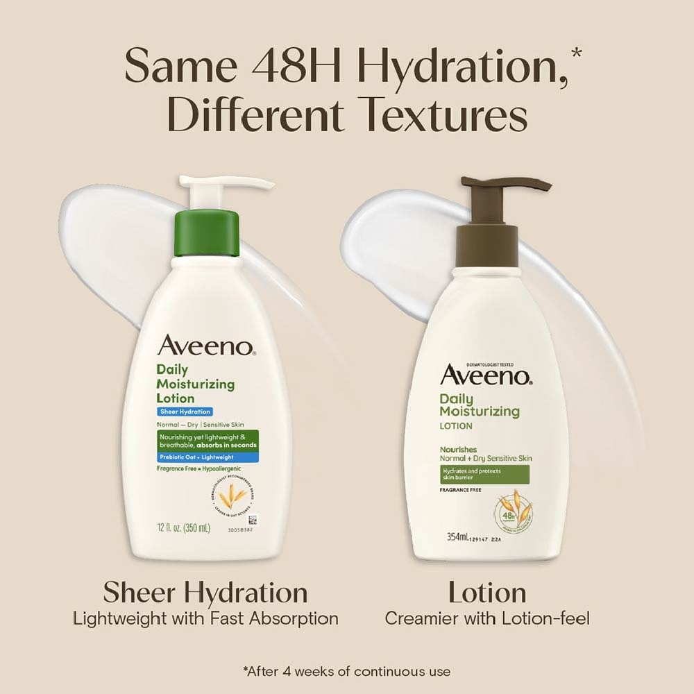 Daily Moisturizing Lotion Sheer Hydration for Normal to Dry and Sensitive Skin 350ml