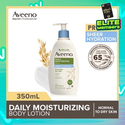 AVEENO Daily Moisturizing Body Lotion Sheer Hydration (For Velvety Soft Beautiful Healthy-Looking Skin) 350ml
