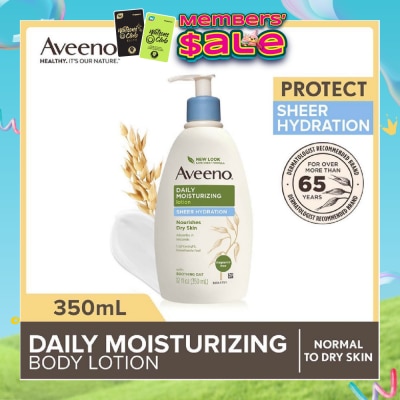 AVEENO - Daily Moisturizing Body Lotion Sheer Hydration (For Velvety Soft Beautiful Healthy-Looking Skin) 350ml