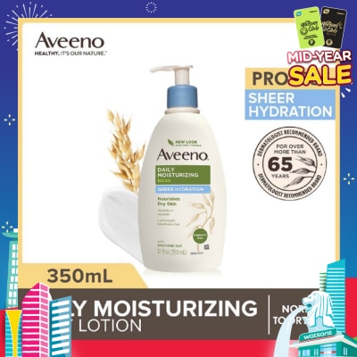 AVEENO Daily Moisturizing Body Lotion Sheer Hydration (For Velvety Soft Beautiful Healthy-Looking Skin) 350ml