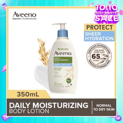 AVEENO Daily Moisturizing Body Lotion Sheer Hydration (For Velvety Soft Beautiful Healthy-Looking Skin) 350ml