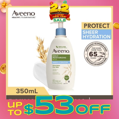 AVEENO Daily Moisturizing Body Lotion Sheer Hydration (For Velvety Soft Beautiful Healthy-Looking Skin) 350ml