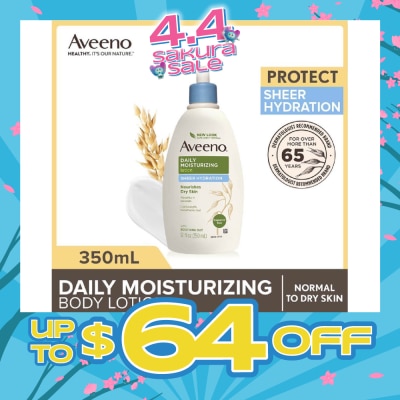 AVEENO - Daily Moisturizing Body Lotion Sheer Hydration (For Velvety Soft Beautiful Healthy-Looking Skin) 350ml