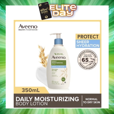 AVEENO - Daily Moisturizing Body Lotion Sheer Hydration (For Velvety Soft Beautiful Healthy-Looking Skin) 350ml