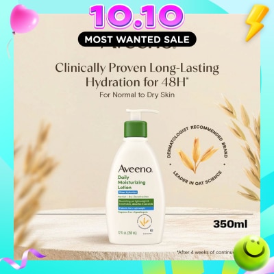 AVEENO Daily Moisturizing Lotion Sheer Hydration for Normal to Dry and Sensitive Skin 350ml image