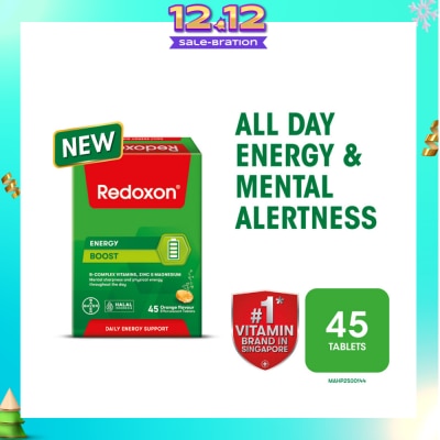 REDOXON Energy Boost Effervescent Orange Effervescent Tablet 45s