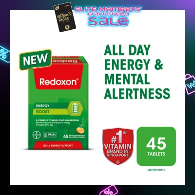 REDOXON Energy Boost Effervescent Orange Effervescent Tablet 45s