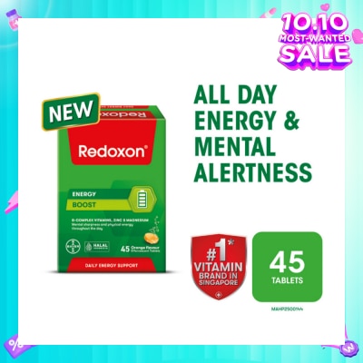 REDOXON Energy Boost Effervescent Orange Effervescent Tablet 45s