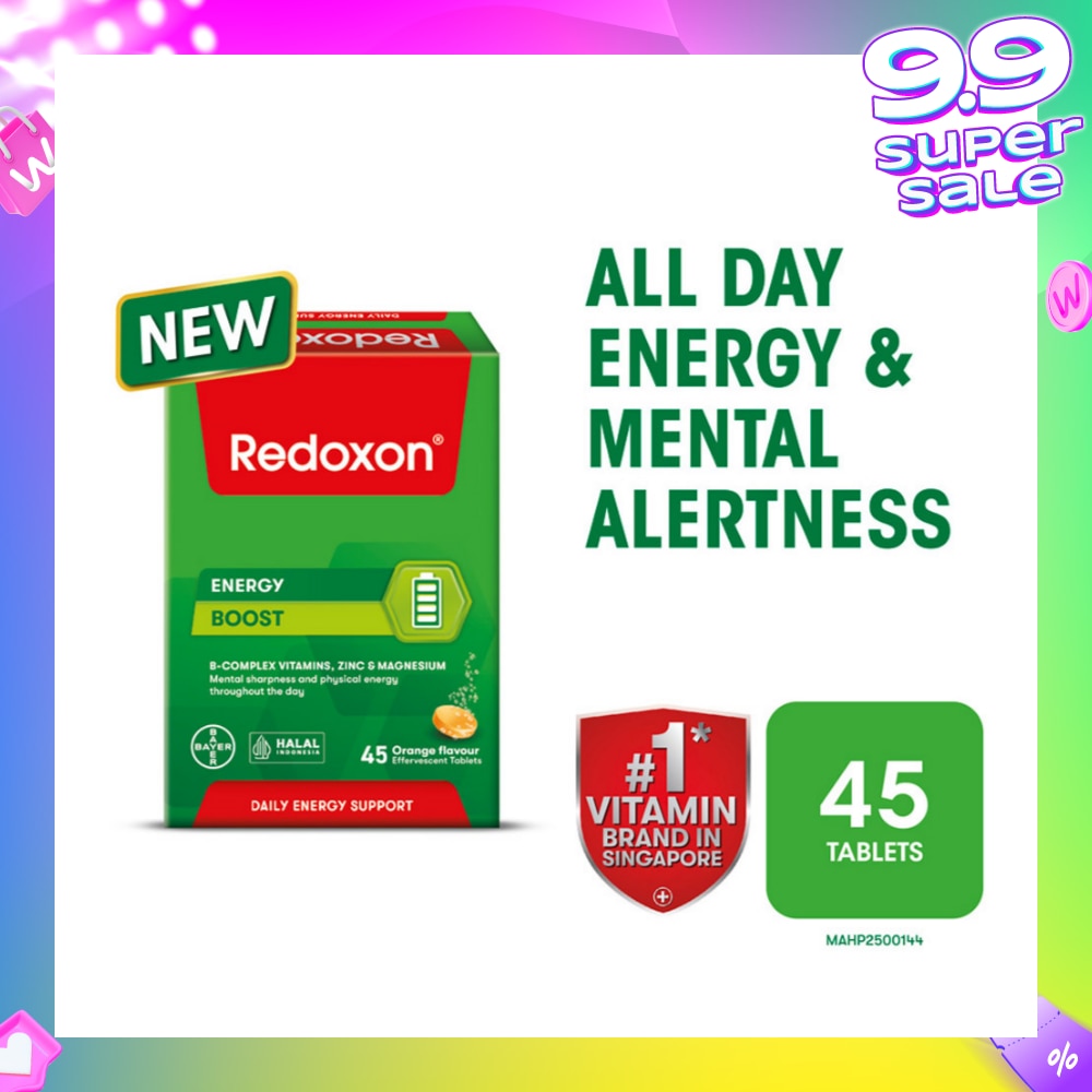 Energy Boost Effervescent Orange Effervescent Tablet 45s