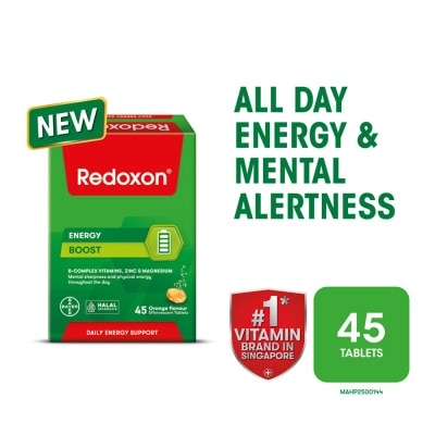 REDOXON Energy Boost Effervescent Orange Effervescent Tablet 45s
