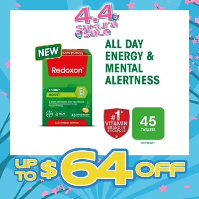 REDOXON - Energy Boost Effervescent Orange Effervescent Tablet 45s