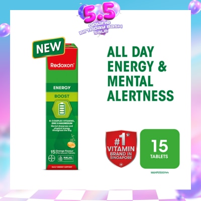 REDOXON - Energy Boost Effervescent Orange Effervescent Tablet 15s