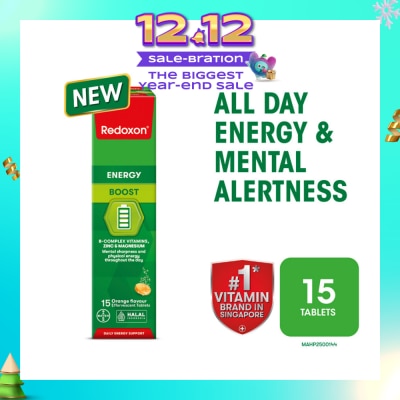 REDOXON Energy Boost Effervescent Orange Effervescent Tablet 15s