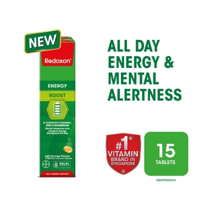 REDOXON Energy Boost Effervescent Orange Effervescent Tablet 15s