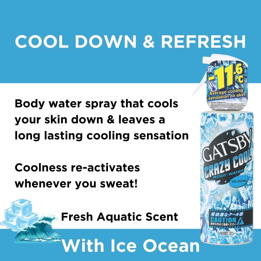 Crazy Cool Body Water Ice Ocean Travel Size 50ml