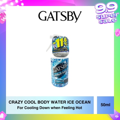 GATSBY Crazy Cool Body Water Ice Ocean Travel Size 50ml