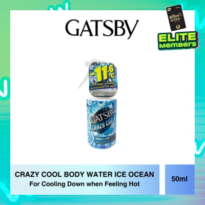 GATSBY Crazy Cool Body Water Ice Ocean Travel Size 50ml