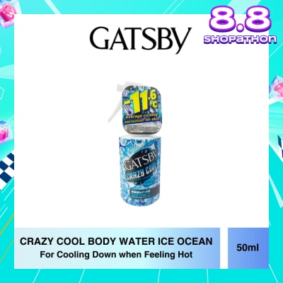 GATSBY Crazy Cool Body Water Ice Ocean Travel Size 50ml