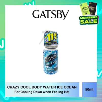 GATSBY Crazy Cool Body Water Ice Ocean Travel Size 50ml