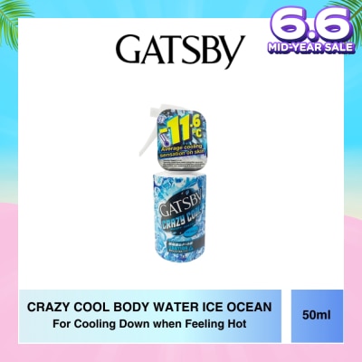 GATSBY Crazy Cool Body Water Ice Ocean Travel Size 50ml