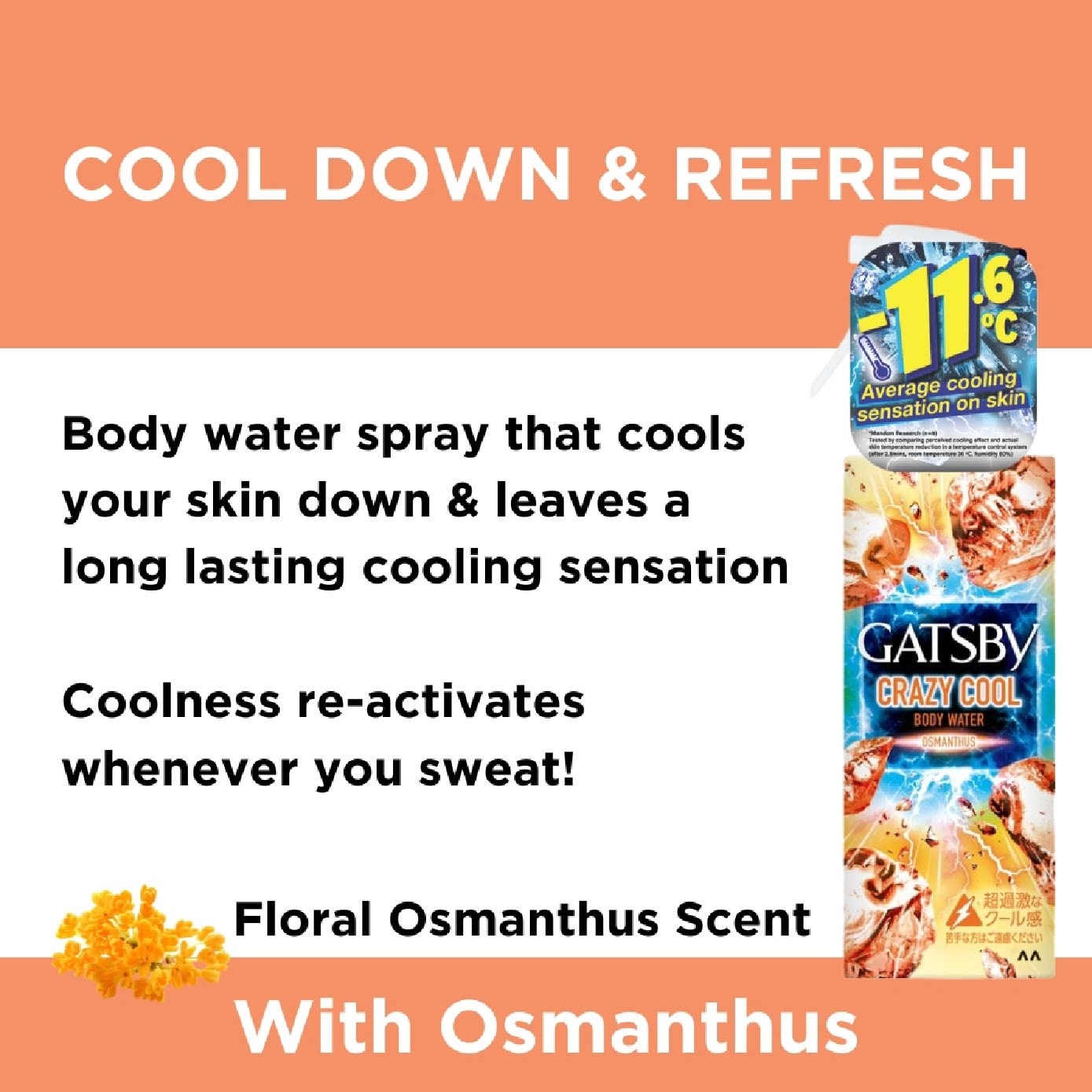 Crazy Cool Body Water Osmanthus 170ml