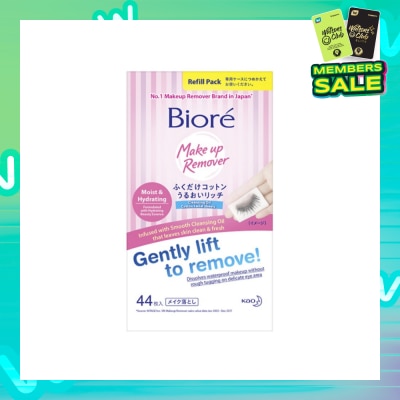 BIORE Cleansing Oil Cotton Facial Sheets Refill Pack 44s