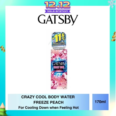 GATSBY Crazy Cool Body Water Freeze Peach 170ml