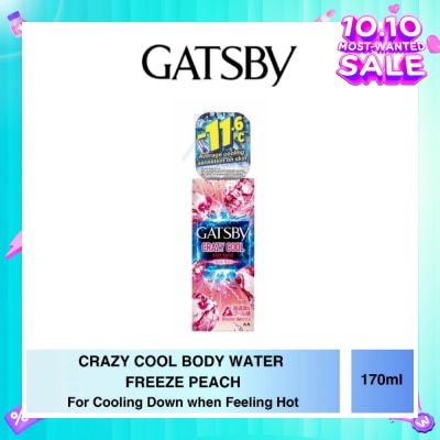 GATSBY Crazy Cool Body Water Freeze Peach 170ml