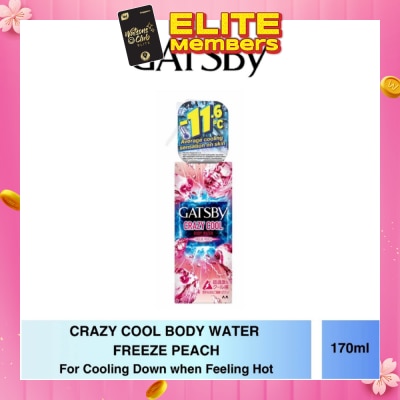 GATSBY Crazy Cool Body Water Freeze Peach 170ml