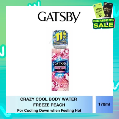 GATSBY Crazy Cool Body Water Freeze Peach 170ml