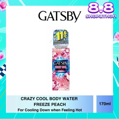 GATSBY Crazy Cool Body Water Freeze Peach 170ml