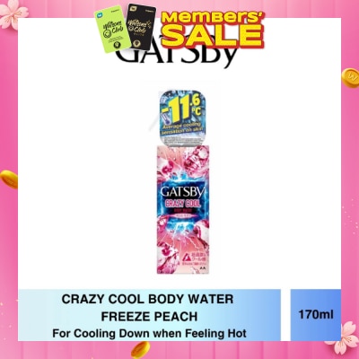 GATSBY Crazy Cool Body Water Freeze Peach 170ml