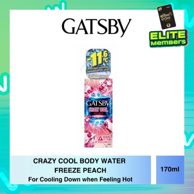 GATSBY Crazy Cool Body Water Freeze Peach 170ml