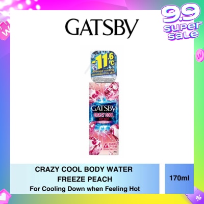 GATSBY Crazy Cool Body Water Freeze Peach 170ml