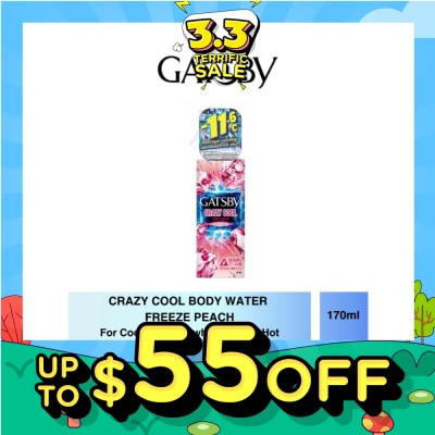 GATSBY Crazy Cool Body Water Freeze Peach 170ml