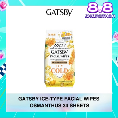 GATSBY Facial Wipes Ice Type Osmanthus 34s