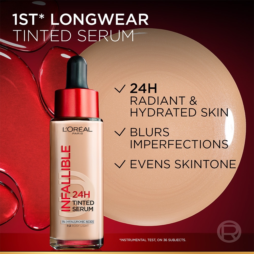 Infalliable 24H Tinted Serum  1-2 Rosy Light 30ml