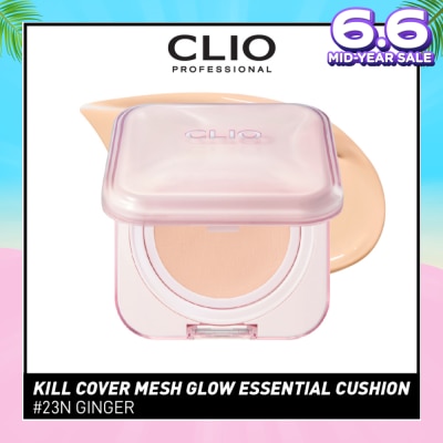 CLIO Kill Cover Mesh Glow Essential Cushion 23N Ginger 15g + 15g Refill