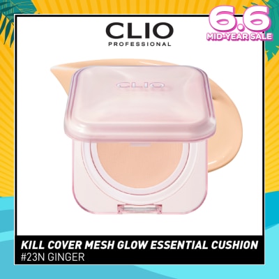 CLIO Kill Cover Mesh Glow Essential Cushion 23N Ginger 15g + 15g Refill